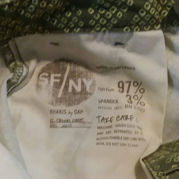 GAP khakis by GAP sz 4 green pattern,skinny mini … - Picture 7 of 8